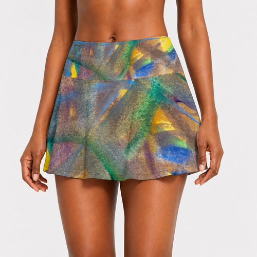 KBAUM Artist Collection Pickleball Skirt Custom Watercolor Design