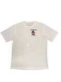 Men's White Short Sleeve Logo in Red White and Blue