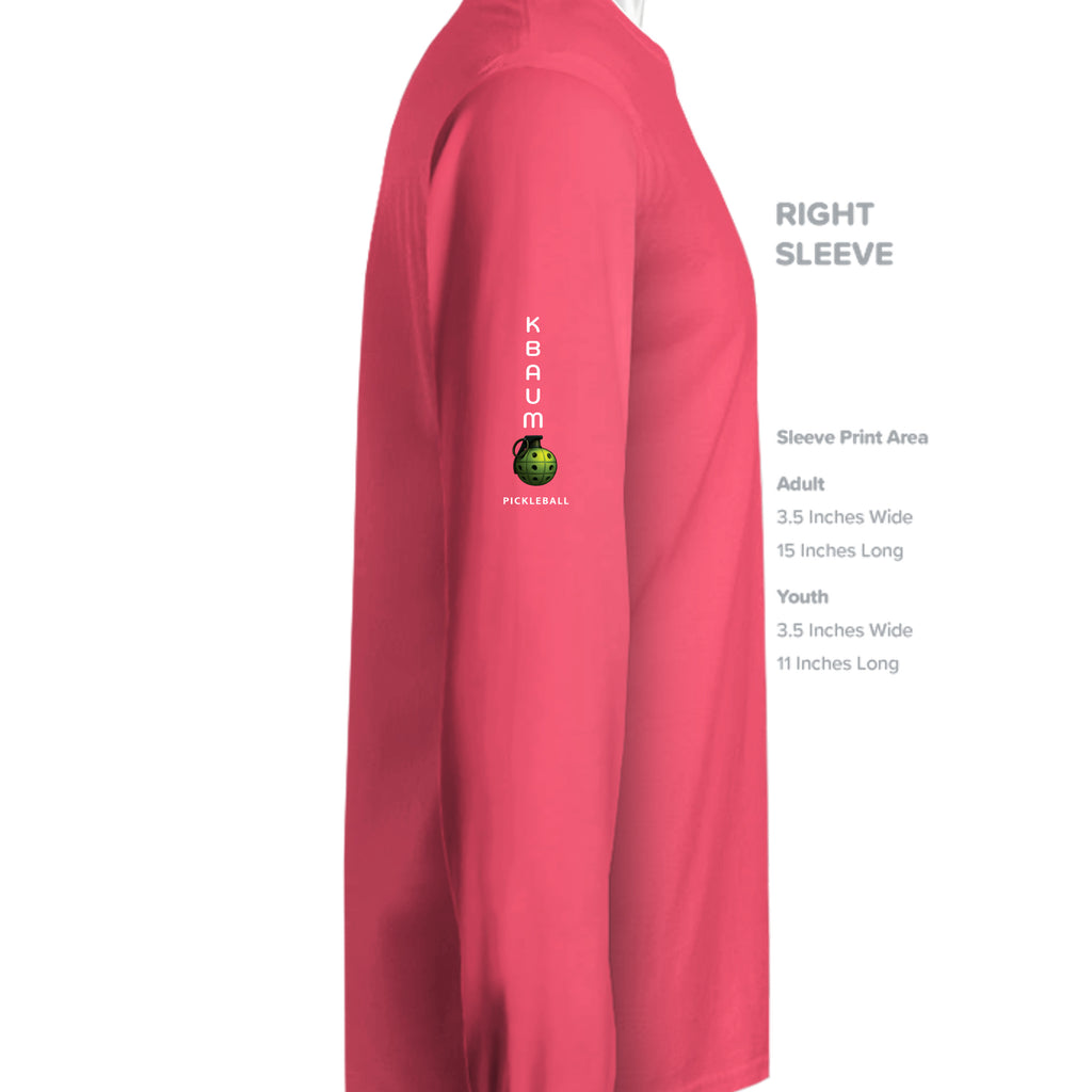 Hot Coral - LST353LS - SLEEVE_RIGHT